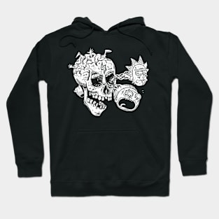 Rick Morty Skull With Rm Eyes Hoodie